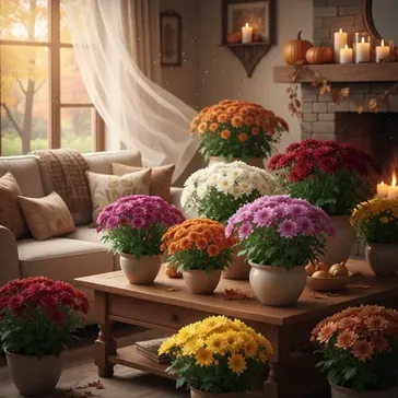 Wszystko o tym, czy chryzantemy mona trzyma w domu